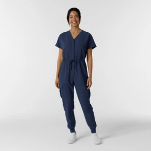 Overál passzés - WonderWink RENEW - Women's Zip Front Jumpsuit - Navy